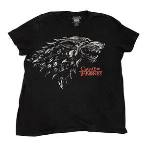 Game Of Thrones T-Shirt Adult XL (46/48) Black Promo Tee HBO TV Series Dyer Wolf